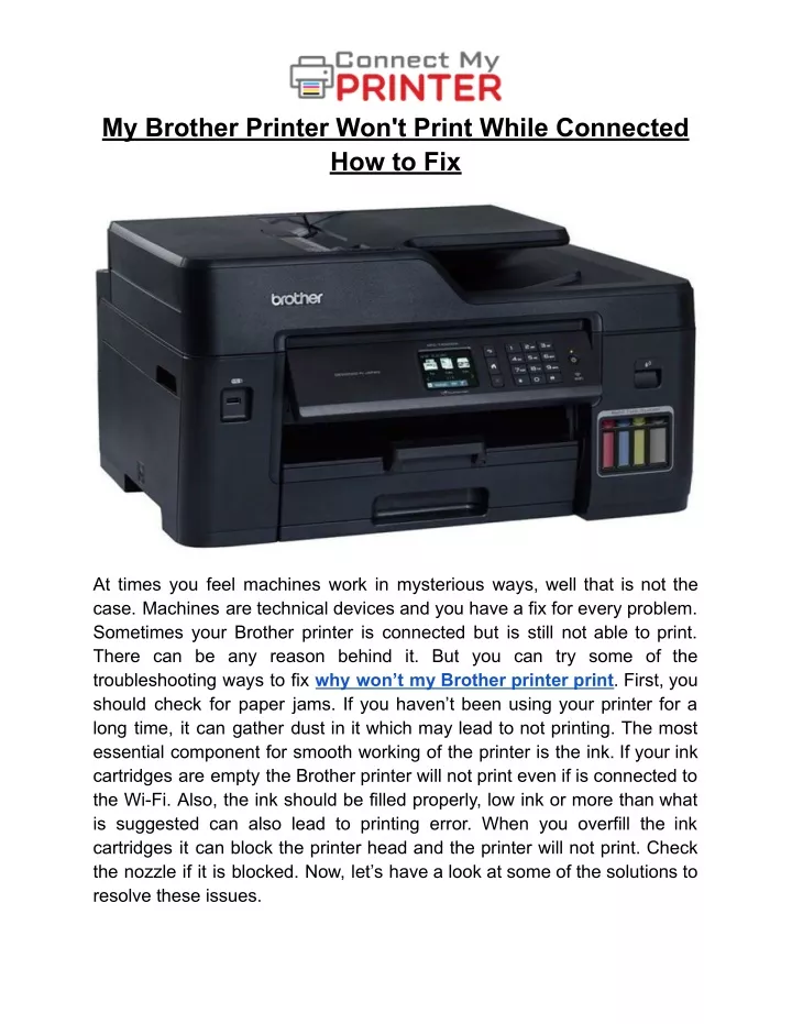 PPT My Brother Printer Won