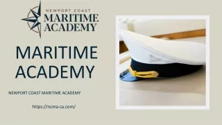Certified Maritime Academy - NCMA