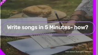 write songs in 5 minutes how