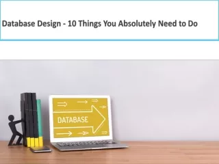 Database Design - 10 Things You Absolutely Need to Do