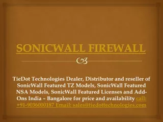 SonicWall TZ Series Firewall Models | Call: 9036000187