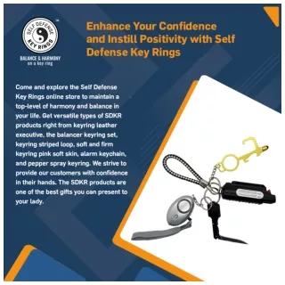 Enhance Your Confidence and Instill Positivity with Self Defense Key Rings