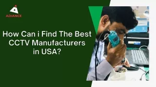 How can i Find the Best CCTV Manufacturers in USA (1)