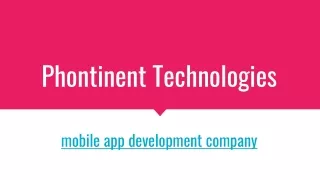 mobile app development company-phontinent