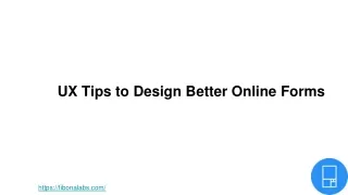ux tips to design better online forms