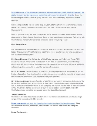 vitalticks is one of the leading e commerce