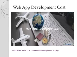 web app development cost