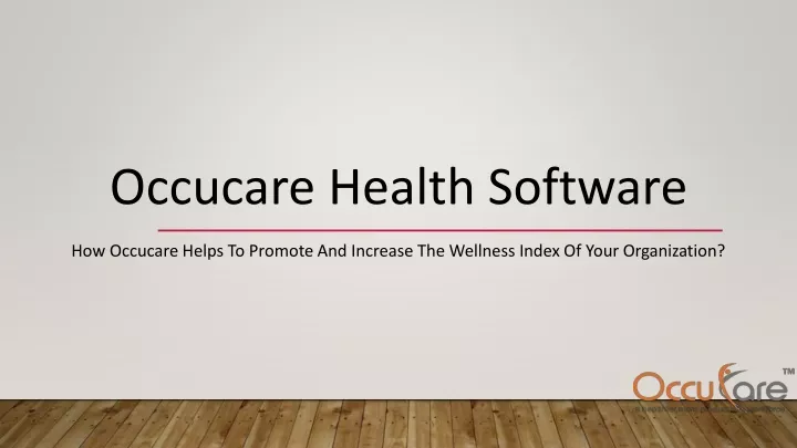 occucare health software