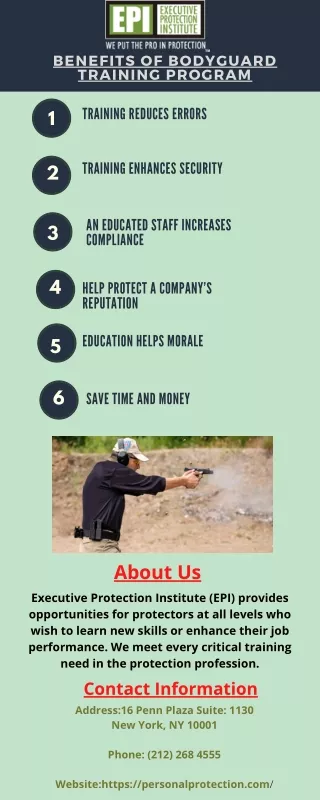 benefits of bodyguard training program