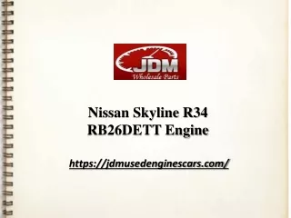 Nissan Skyline R34 RB26DETT Engine|jdmusedenginescars.com