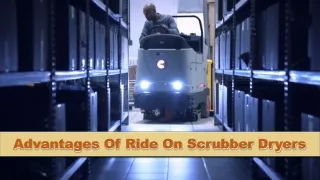 advantages of ride on scrubber dryers