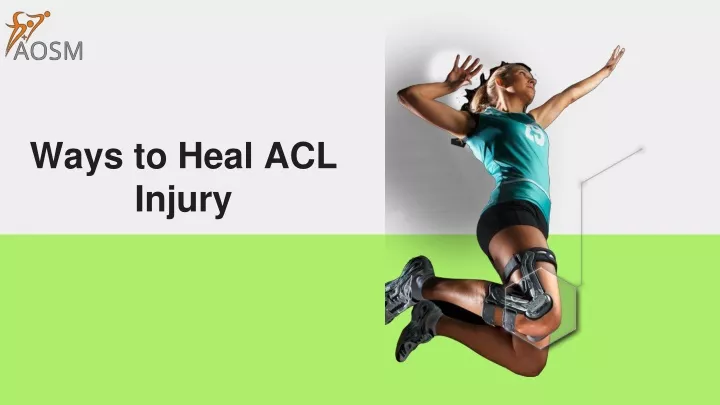 ways to heal acl injury