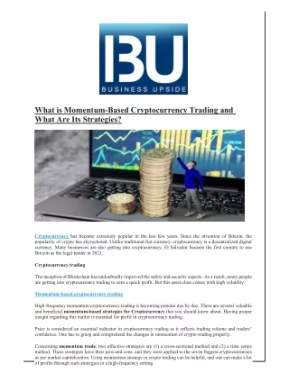 what is momentum based cryptocurrency trading