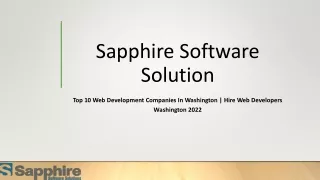 sapphire software solution