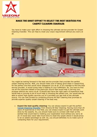 make the right effort to select the best services