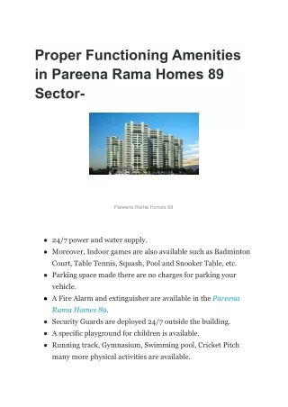 Pareena Rama Homes