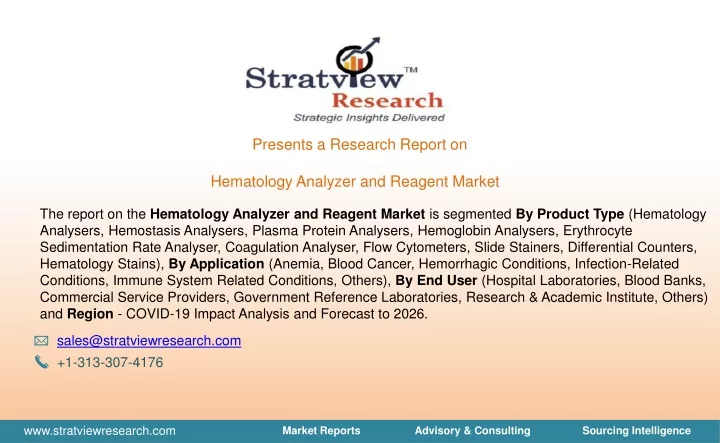 presents a research report on hematology analyzer