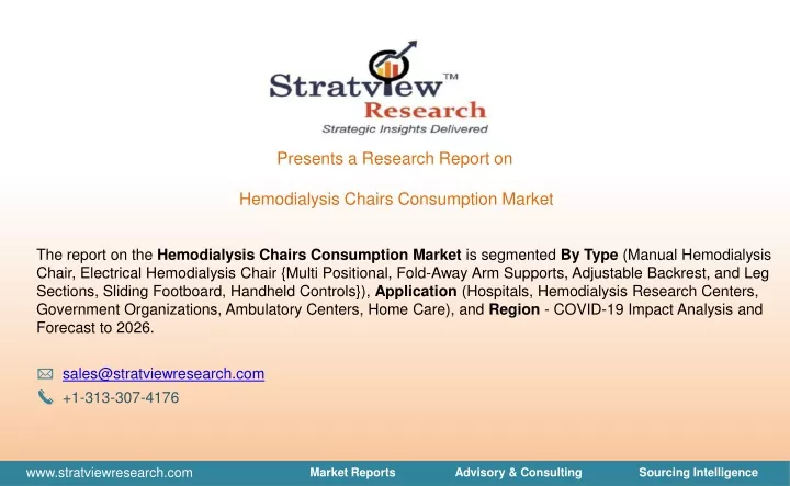 presents a research report on hemodialysis chairs