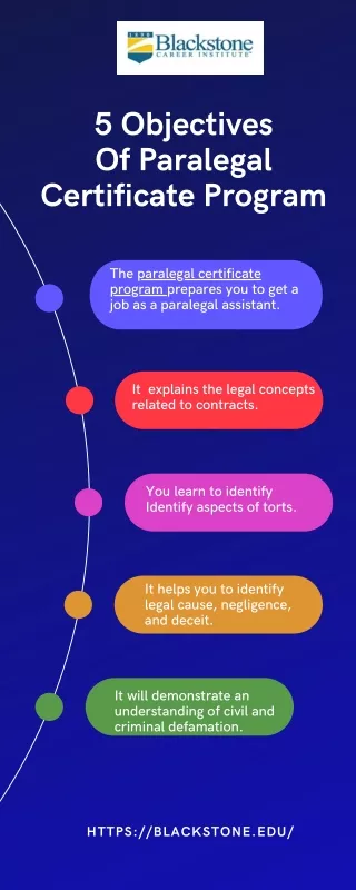 5 Objectives Of Paralegal Certificate Program
