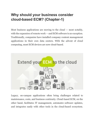 why should your business consider cloud based