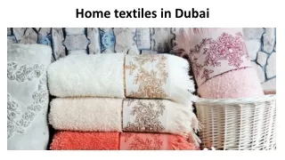 home textiles in dubai