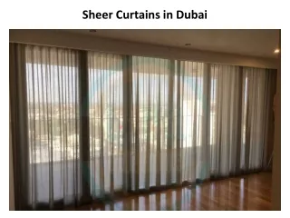 sheer curtains in dubai