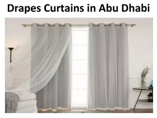 drapes curtains in abu dhabi