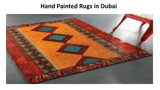 hand painted rugs in dubai