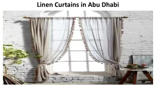 linen curtains in abu dhabi