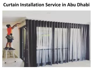 curtain installation service in abu dhabi