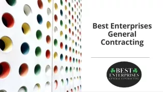 Best Enterprises General Contracting | Home Improvements |