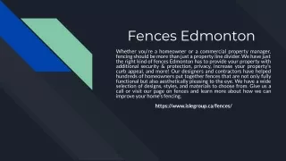 Fences Edmonton