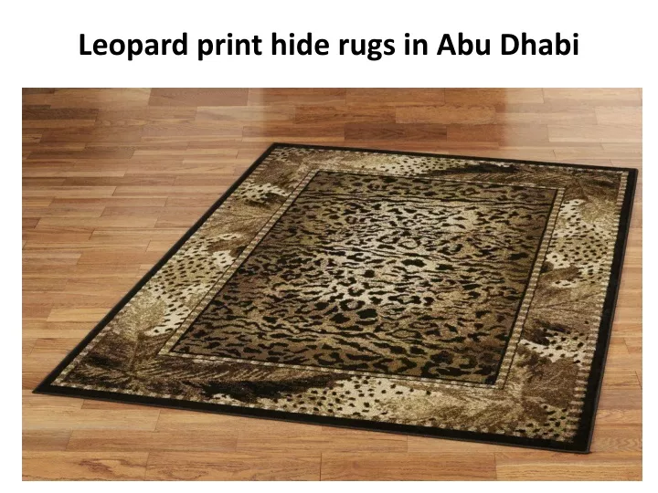 leopard print hide rugs in abu dhabi