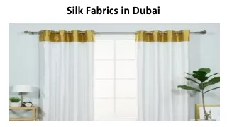 silk fabrics in dubai