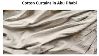 cotton curtains in abu dhabi