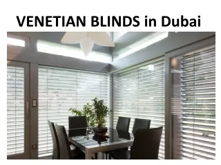 venetian blinds in dubai