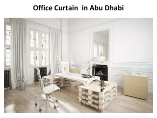 office curtain in abu dhabi