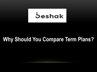 Why Should You Compare Term Plans?