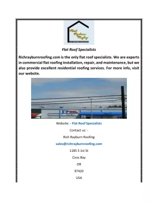 Flat Roof Specialists  Richrayburnroofing.com-converted