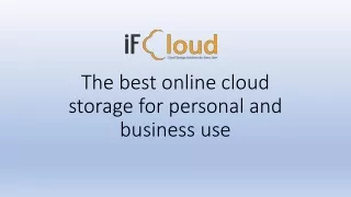 the best online cloud storage for personal