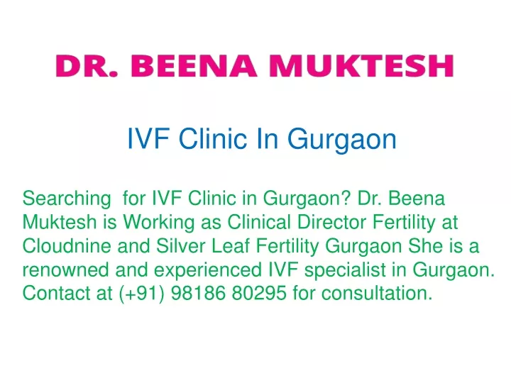 ivf clinic in gurgaon