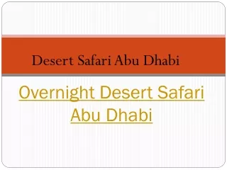 desert safari abu dhabi