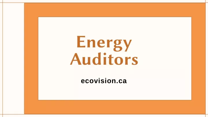 energy auditors