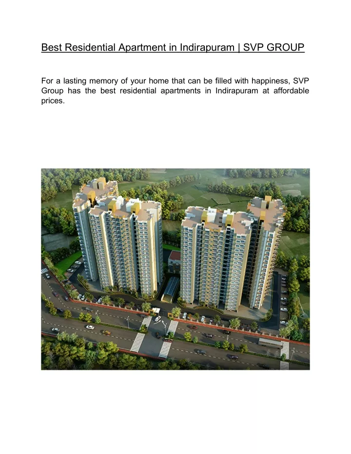 best residential apartment in indirapuram