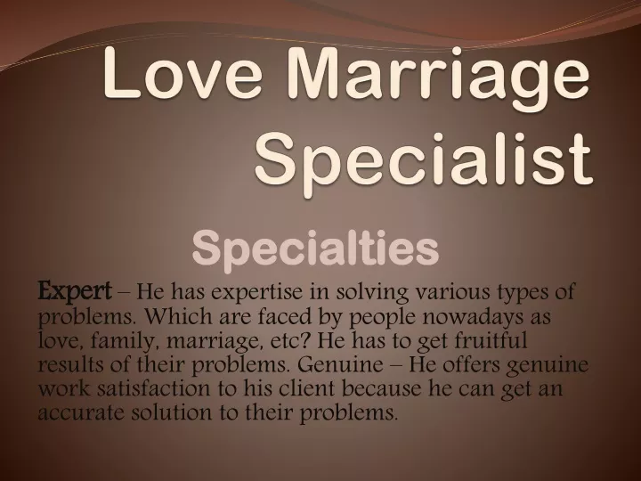 love marriage specialist