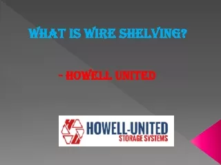 what is wire shelving