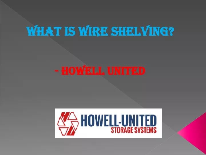 what is wire shelving