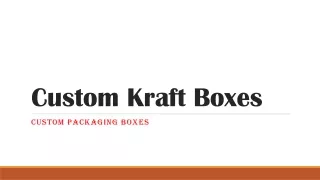 custom kraft boxes