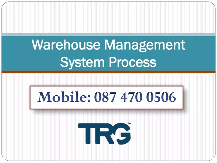 warehouse management system process