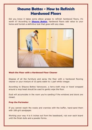 Shauna Bottos - How to Refinish Hardwood Floors-converted